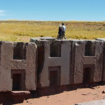 Stunning elements in the ancient quarry of historic Tiwanaku